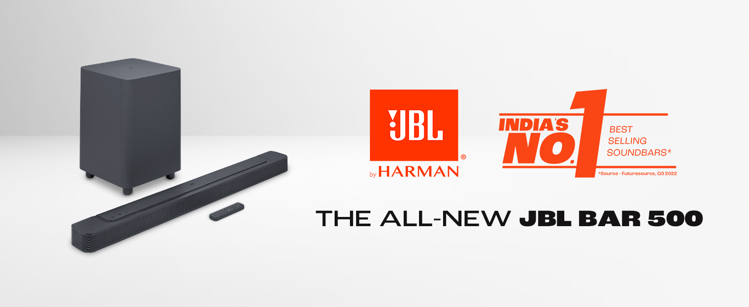 JBL Bar 500 Pro Dolby Atmos® Soundbar with Wireless Subwoofer, 5.1